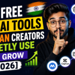 7 free AI tools Indian creators use in 2026 including NotebookLM, Perplexity AI, Gemini, Kling AI, ElevenLabs, Suno AI and Claude