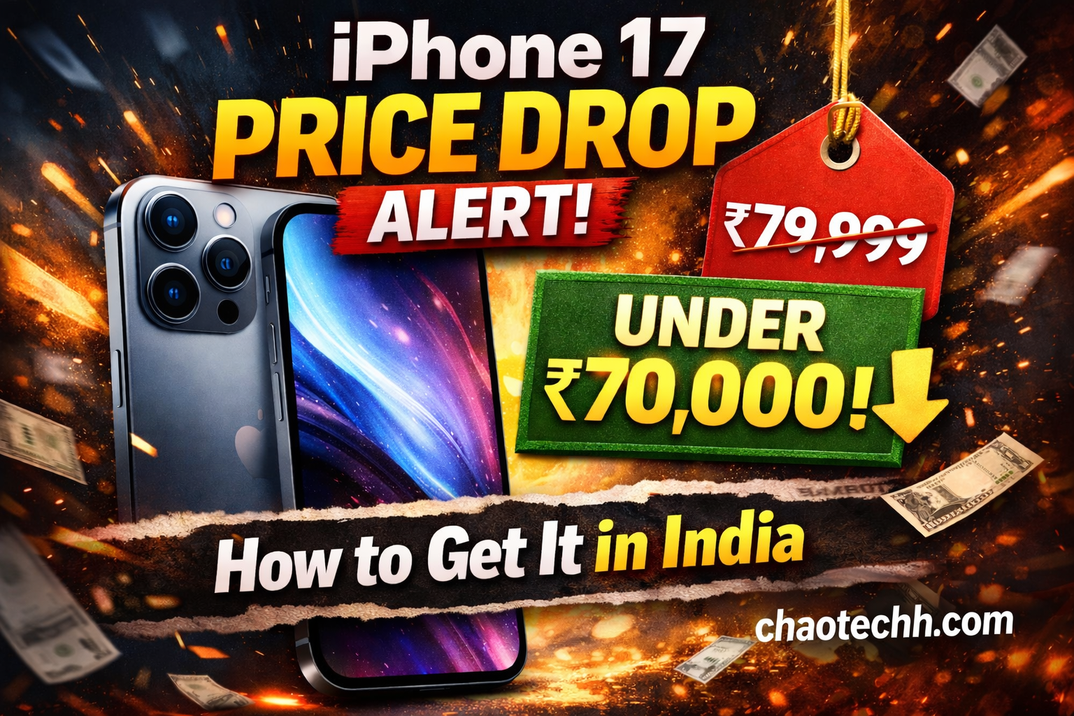 iPhone 17 price drop in India under 70000 with bank discount and exchange offers